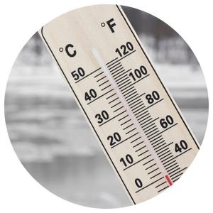 thermometer in cold weather 
